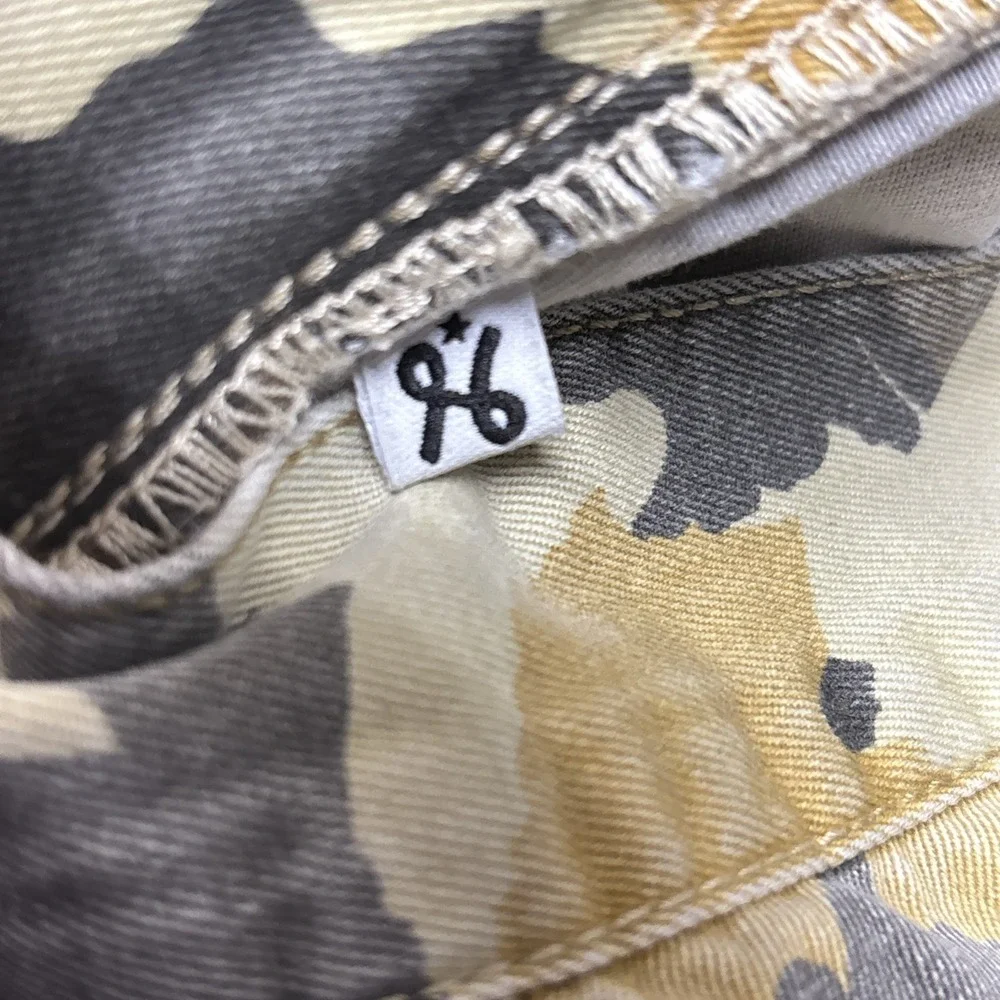 VINTAGE Lifted Research Group Camo Cargo Shorts 44 Yellow Baggy Hip Hop LRG Y2K